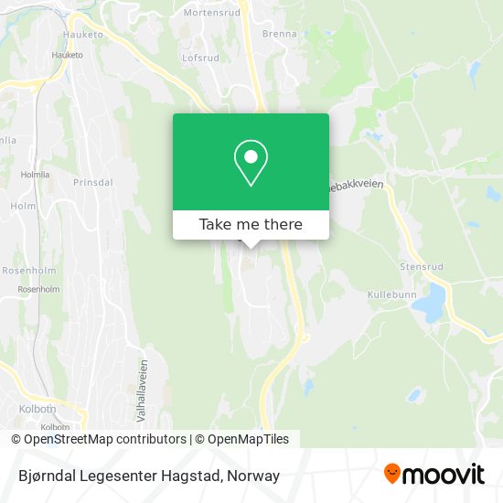 Bjørndal Legesenter Hagstad map