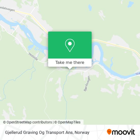 Gjellerud Graving Og Transport Ans map