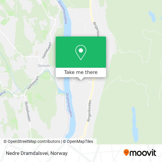 Nedre Dramdalsvei map