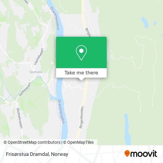 Frisørstua Dramdal map