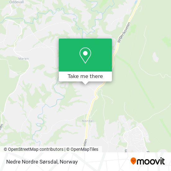 Nedre Nordre Sørsdal map
