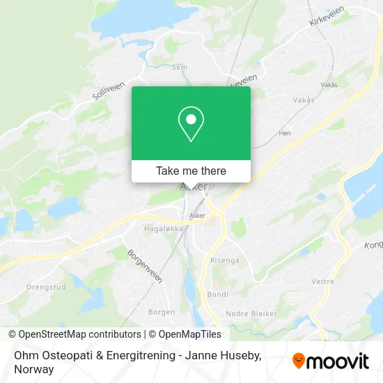 Ohm Osteopati & Energitrening - Janne Huseby map