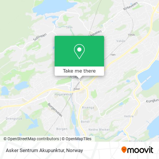 Asker Sentrum Akupunktur map