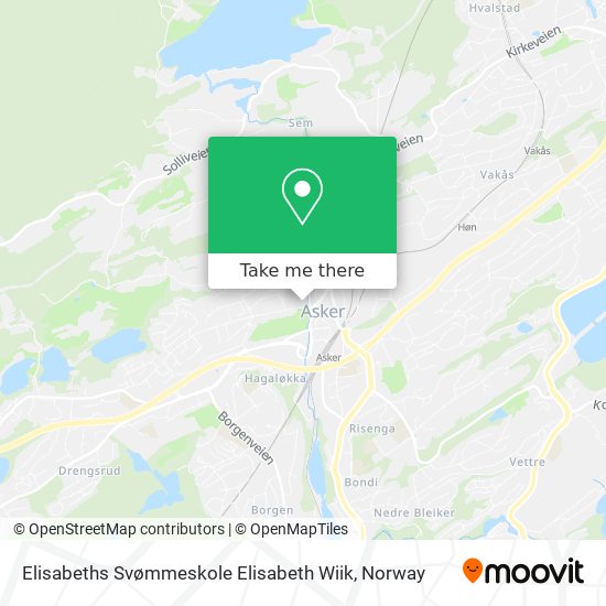 Elisabeths Svømmeskole Elisabeth Wiik map