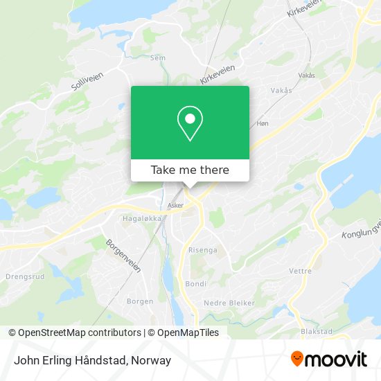 John Erling Håndstad map