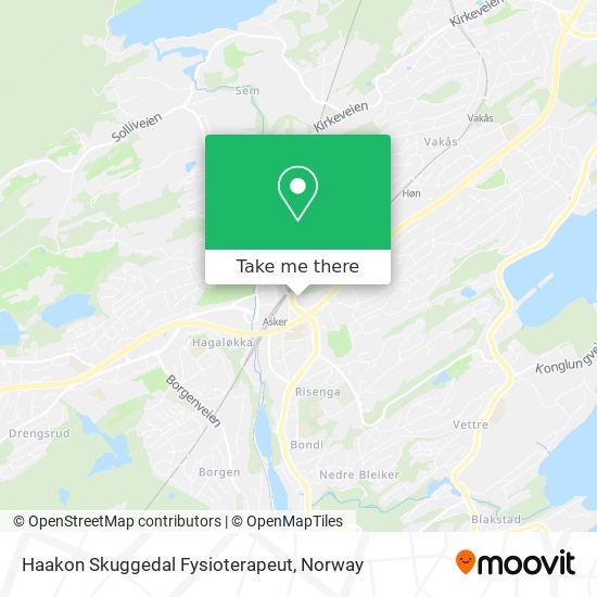 Haakon Skuggedal Fysioterapeut map
