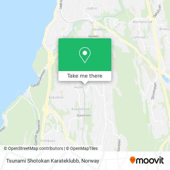 Tsunami Shotokan Karateklubb map