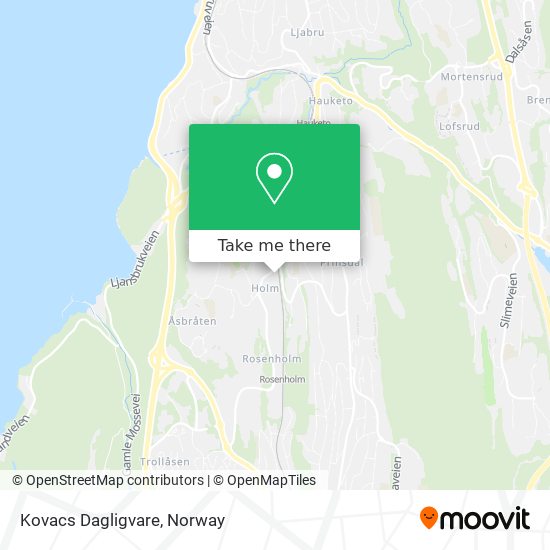 Kovacs Dagligvare map