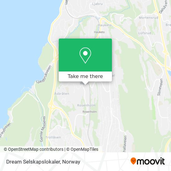 Dream Selskapslokaler map