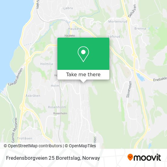 Fredensborgveien 25 Borettslag map