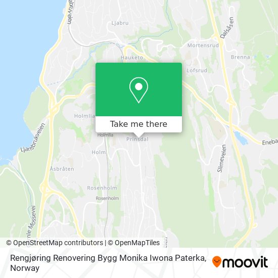 Rengjøring Renovering Bygg Monika Iwona Paterka map