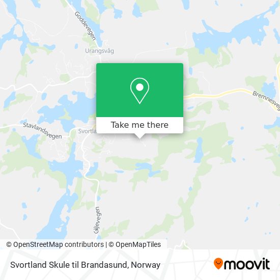 Svortland Skule til Brandasund map