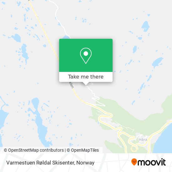 Varmestuen Røldal Skisenter map