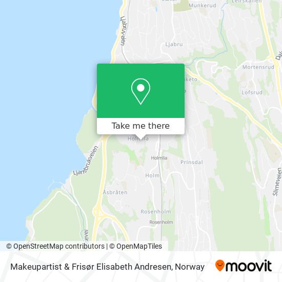 Makeupartist & Frisør Elisabeth Andresen map