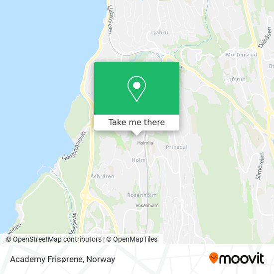 Academy Frisørene map