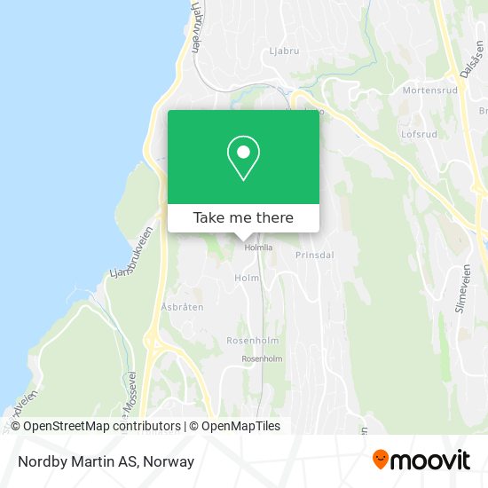 Nordby Martin AS map