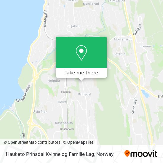 Hauketo Prinsdal Kvinne og Familie Lag map