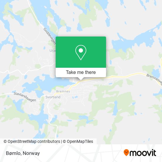 Bømlo map