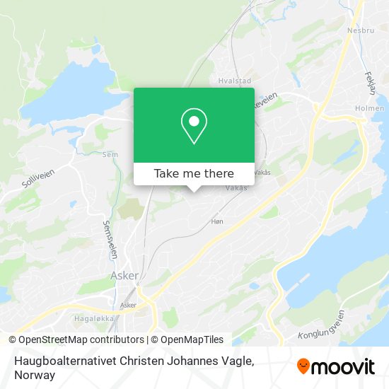 Haugboalternativet Christen Johannes Vagle map