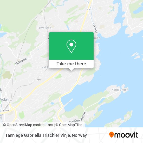 Tannlege Gabriella Trischler Vinje map