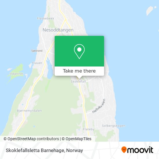 Skoklefallsletta Barnehage map