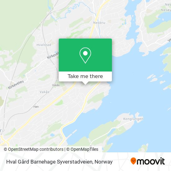 Hval Gård Barnehage Syverstadveien map