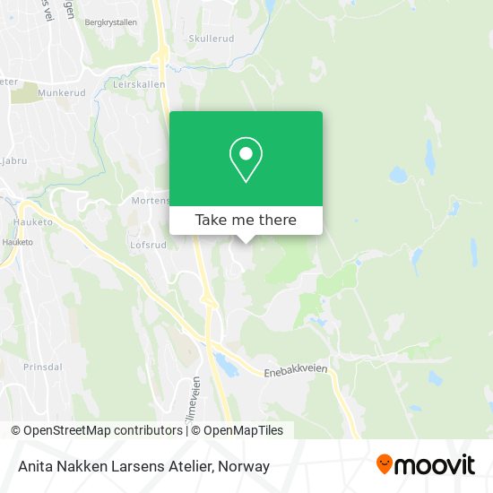Anita Nakken Larsens Atelier map
