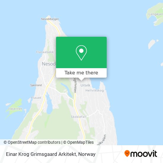 Einar Krog Grimsgaard Arkitekt map