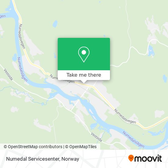 Numedal Servicesenter map