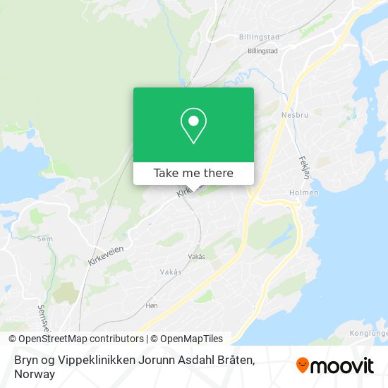 Bryn og Vippeklinikken Jorunn Asdahl Bråten map