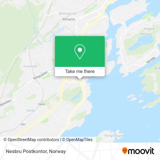 Nesbru Postkontor map