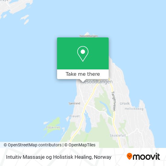 Intuitiv Massasje og Holistisk Healing map