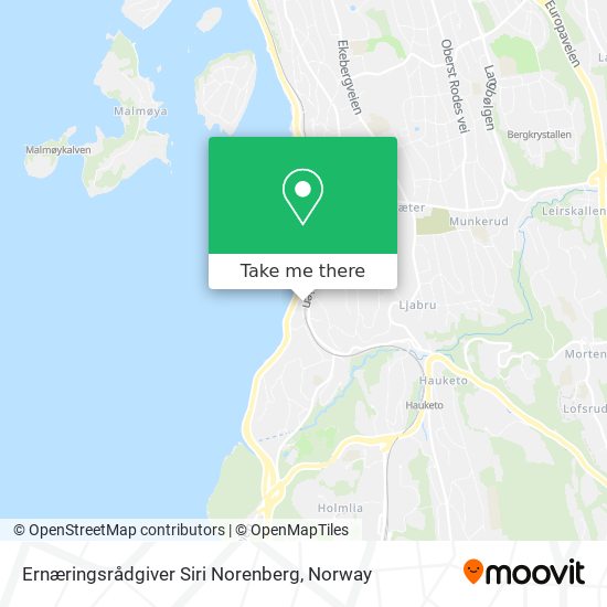 Ernæringsrådgiver Siri Norenberg map