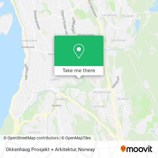 Okkenhaug Prosjekt + Arkitektur map