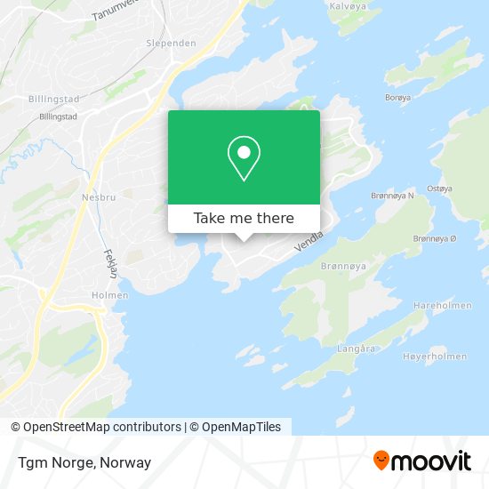 Tgm Norge map