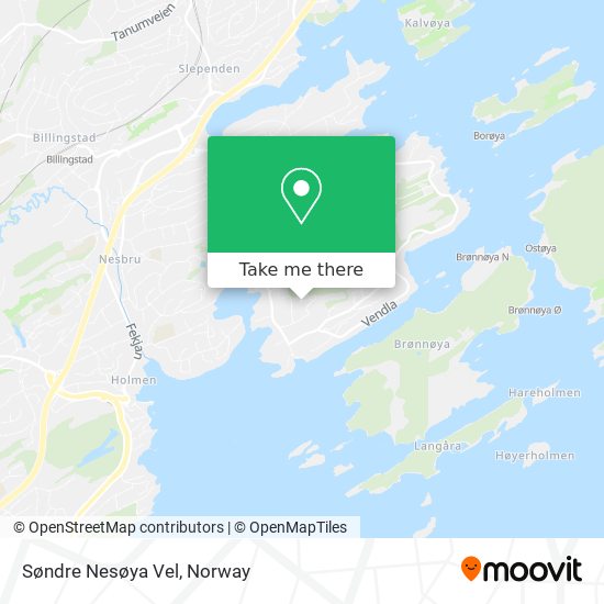 Søndre Nesøya Vel map