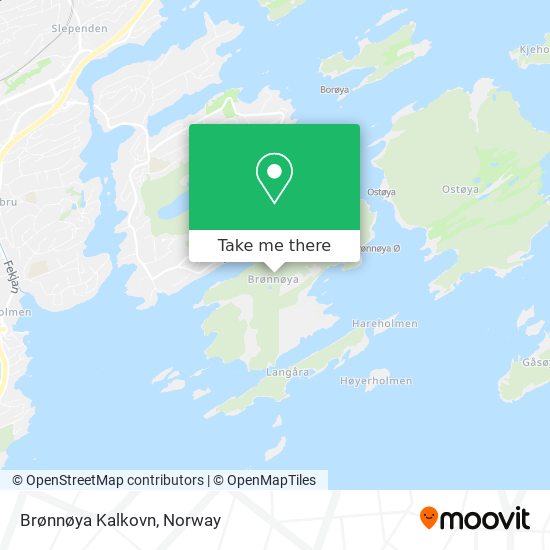 Brønnøya Kalkovn map