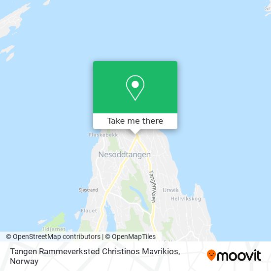 Tangen Rammeverksted Christinos Mavrikios map