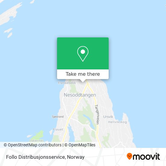 Follo Distribusjonsservice map