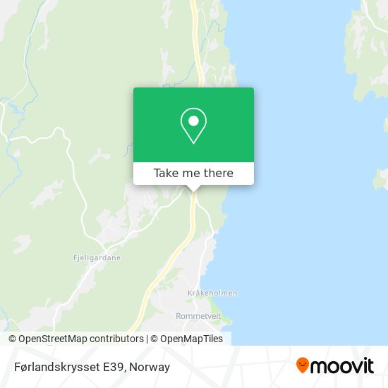 Førlandskrysset E39 map