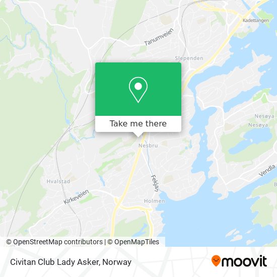 Civitan Club Lady Asker map