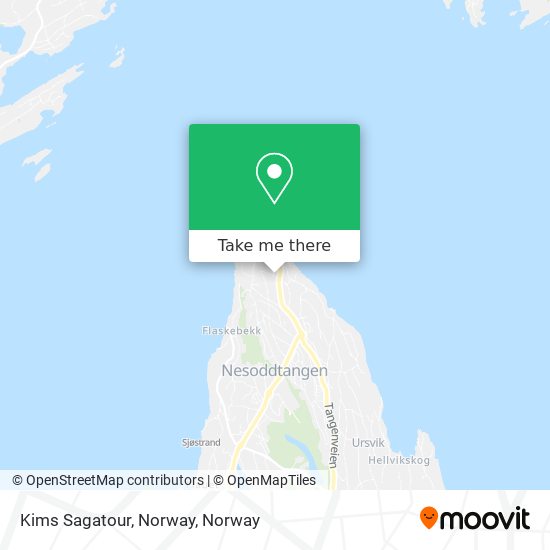 Kims Sagatour, Norway map