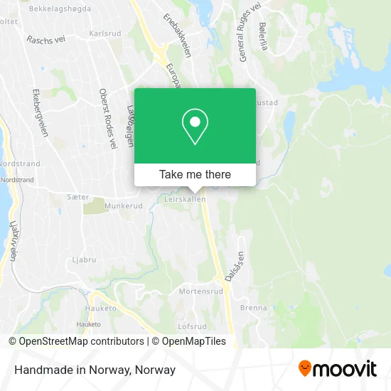 Handmade in Norway map