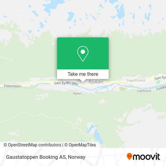 Gaustatoppen Booking AS map