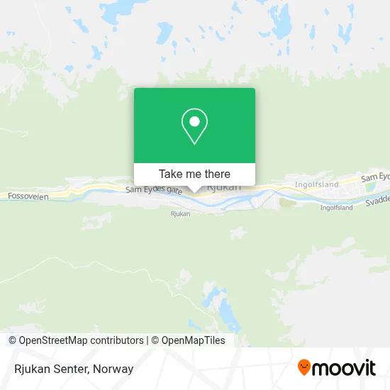 Rjukan Senter map