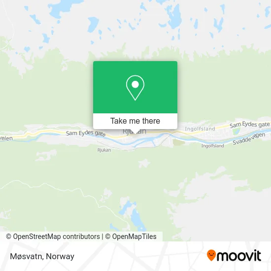 Møsvatn map
