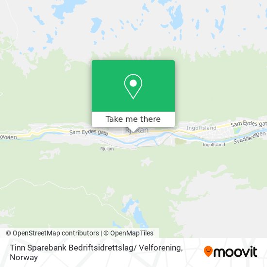 Tinn Sparebank Bedriftsidrettslag/ Velforening map