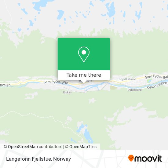 Langefonn Fjellstue map