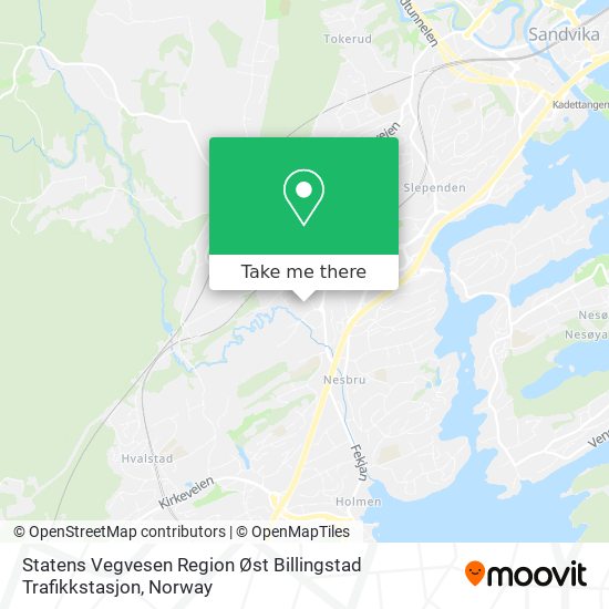 Statens Vegvesen Region Øst Billingstad Trafikkstasjon map