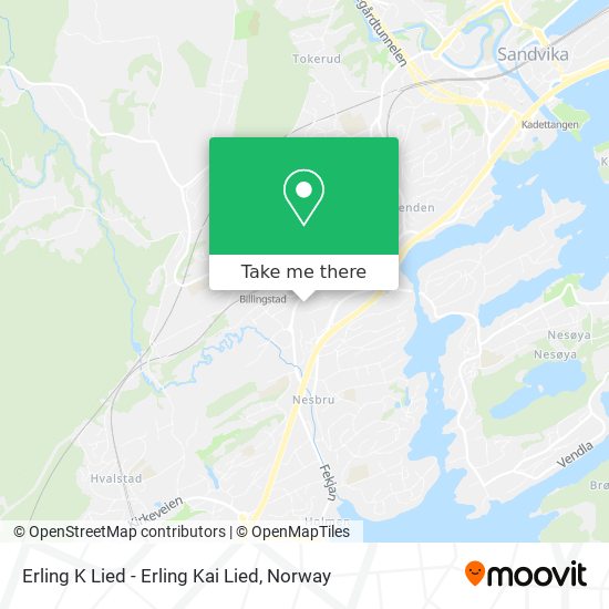 Erling K Lied - Erling Kai Lied map